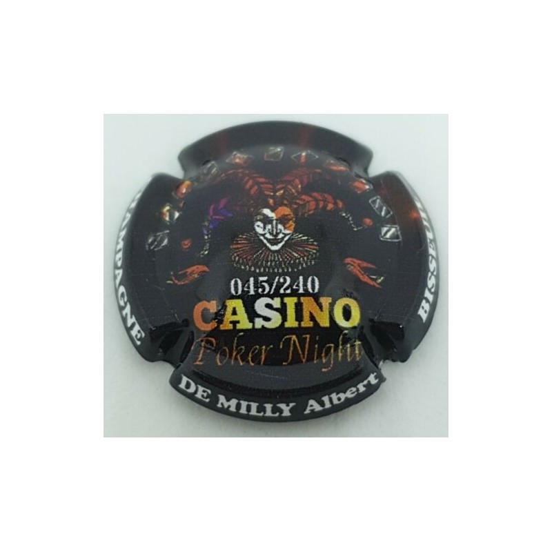 De Milly Casino jeton numéroté sur 240. TG