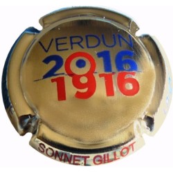 Sonnet Gillot Verdun 1916-2016 or/bleu/rouge